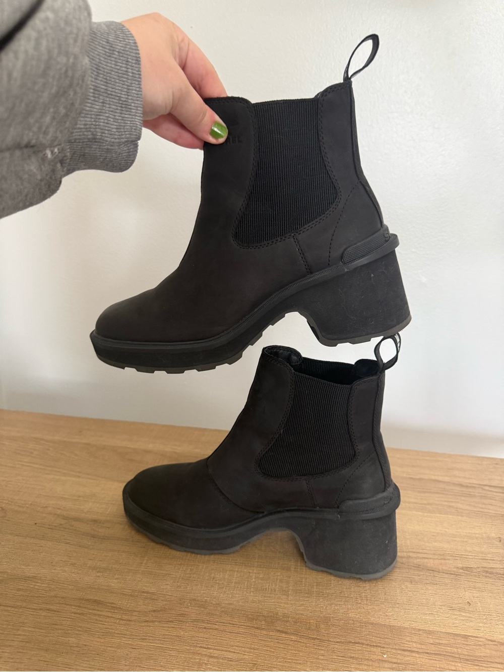 Sorel Women's Hi Line Chelsea Boot in Black - Picture 5 of 11